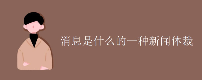 消息是什么的一种新闻体裁